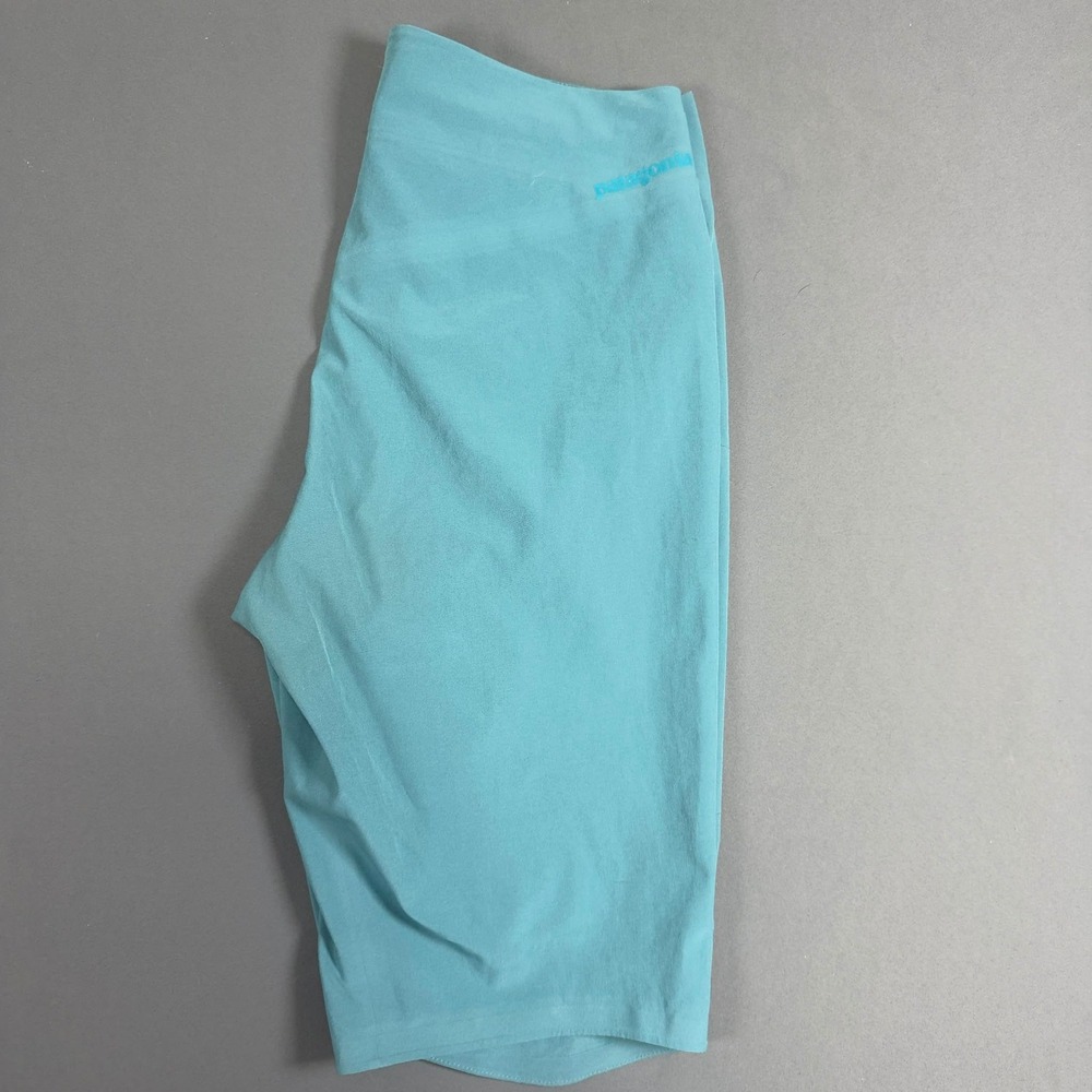 Patagonia Womens Dirt Roamer Mountain Bike Shorts Teal Blue Size 2